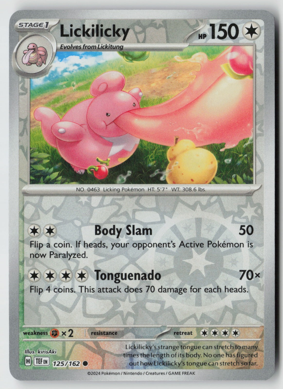 Lickilicky 125/162 SV05: Temporal Forces Common Reverse Holo NM kirisAki
