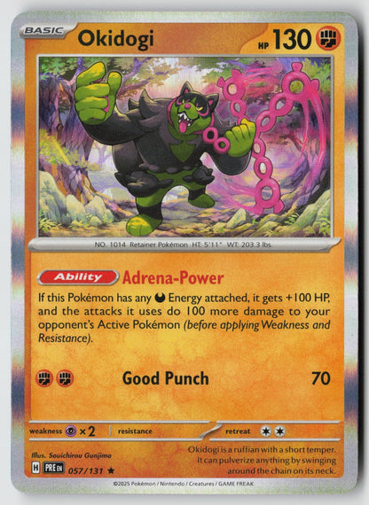 Okidogi 057/131 SV: Prismatic Evolutions Rare Holo NM Souichirou Gunjima