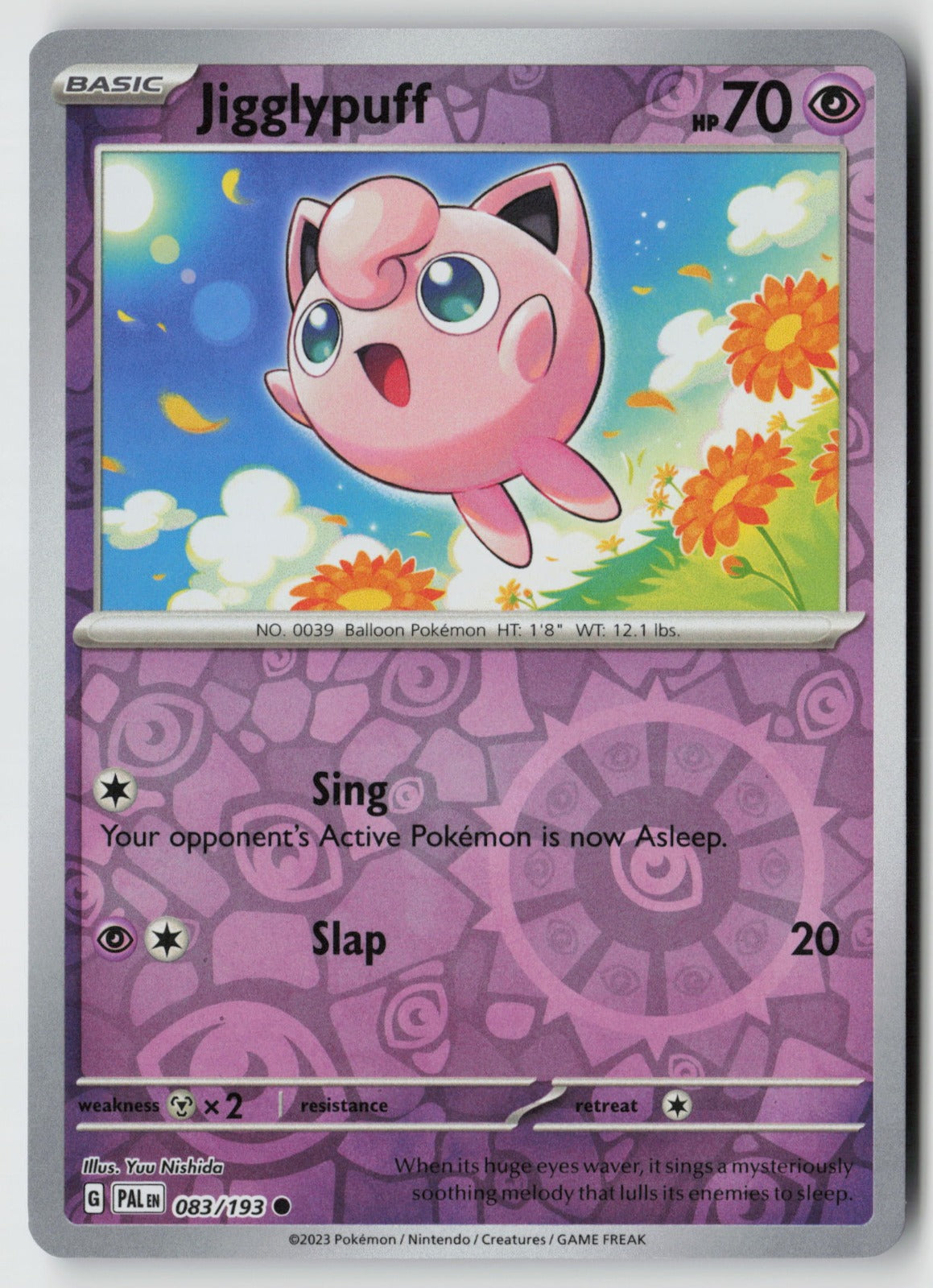 Jigglypuff 083/193 SV02: Paldea Evolved Common Reverse Holo NM Yuu Nishida