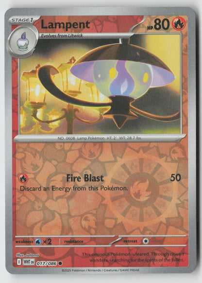 Lampent 017/086 SV: White Flare Common Reverse Holo NM satoma