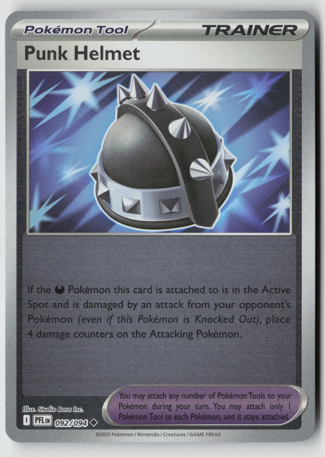 Punk Helmet 092/094 ME02: Phantasmal Flames Uncommon Reverse Holo NM