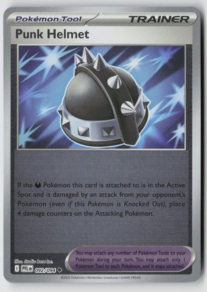 Punk Helmet 092/094 ME02: Phantasmal Flames Uncommon Reverse Holo NM