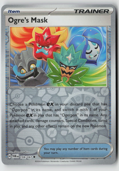Ogre's Mask 159/167 SV06: Twilight Masquerade Uncommon Reverse Holo NM