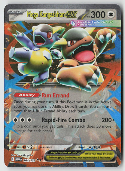 Mega Kangaskhan ex 025 ME: Mega Evolution Promo Promo Holo NM 5ban Graphics