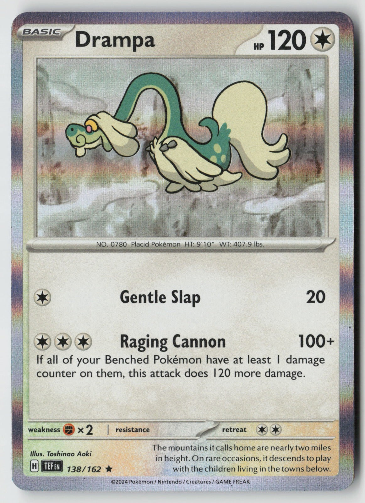Drampa 138/162 SV05: Temporal Forces Rare Holo NM Toshinao Aoki
