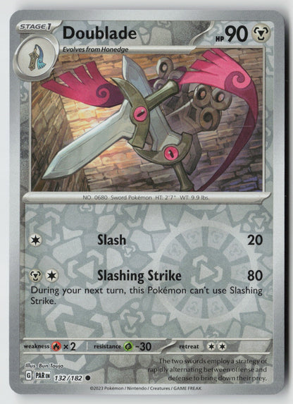 Doublade 132/182 SV04: Paradox Rift Common Reverse Holo NM Bun Toujo