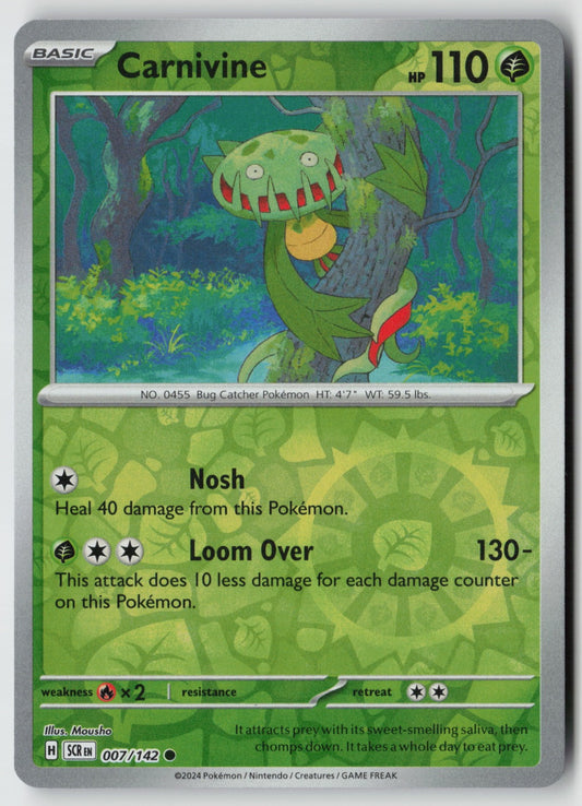 Carnivine 007/142 SV07: Stellar Crown Common Reverse Holo NM Mousho