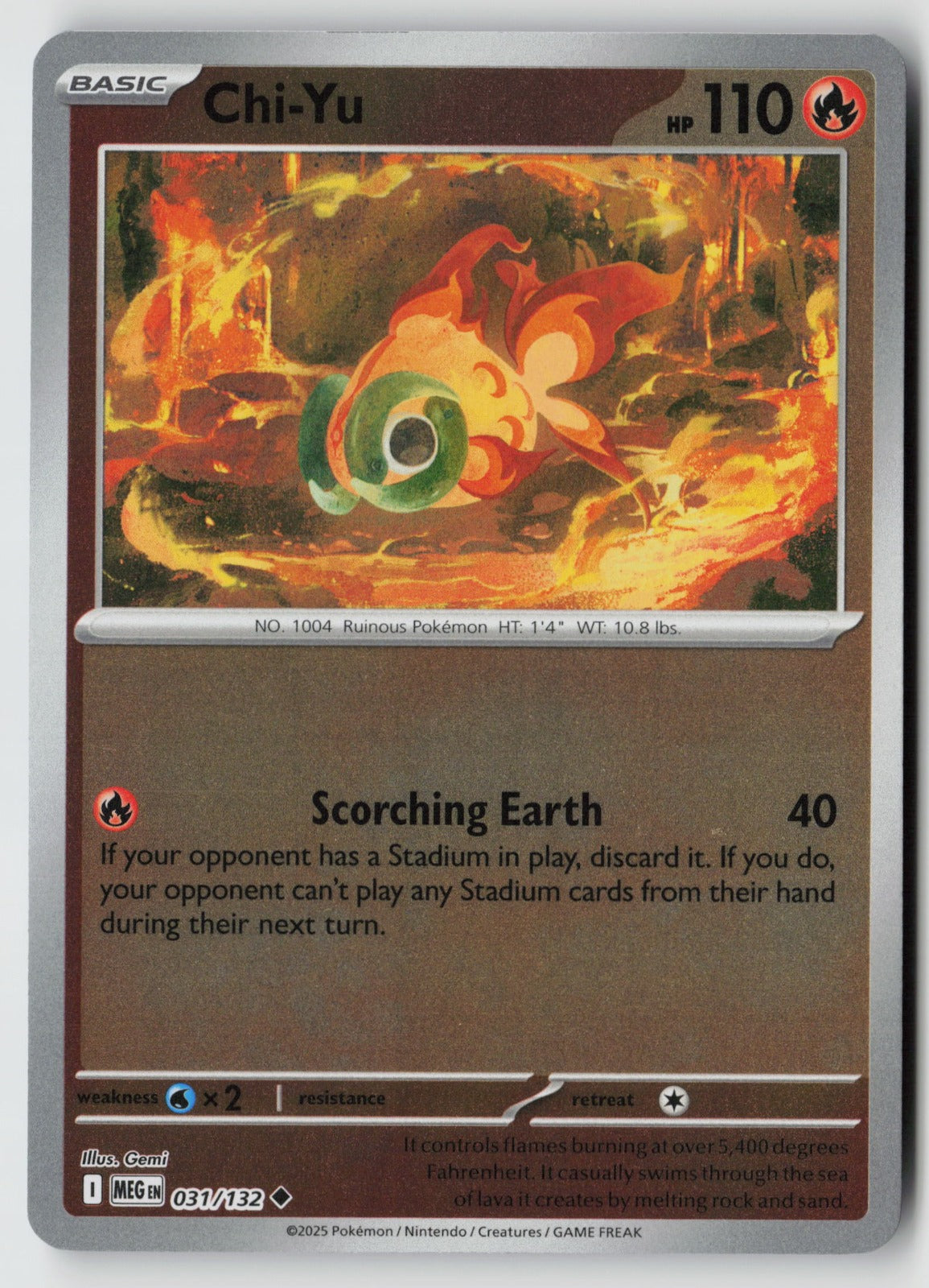 Chi-Yu 031/132 ME01: Mega Evolution Uncommon Reverse Holo NM Gemi