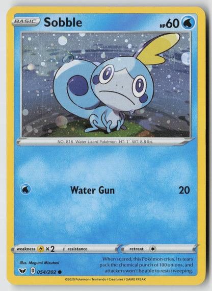 Sobble (Cosmos Holo) 054/202 Blister Exclusives Promo Holo NM Megumi Mizutani