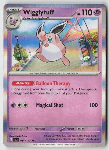 Wigglytuff 084/193 SV02: Paldea Evolved Rare Holo NM Hitoshi Ariga