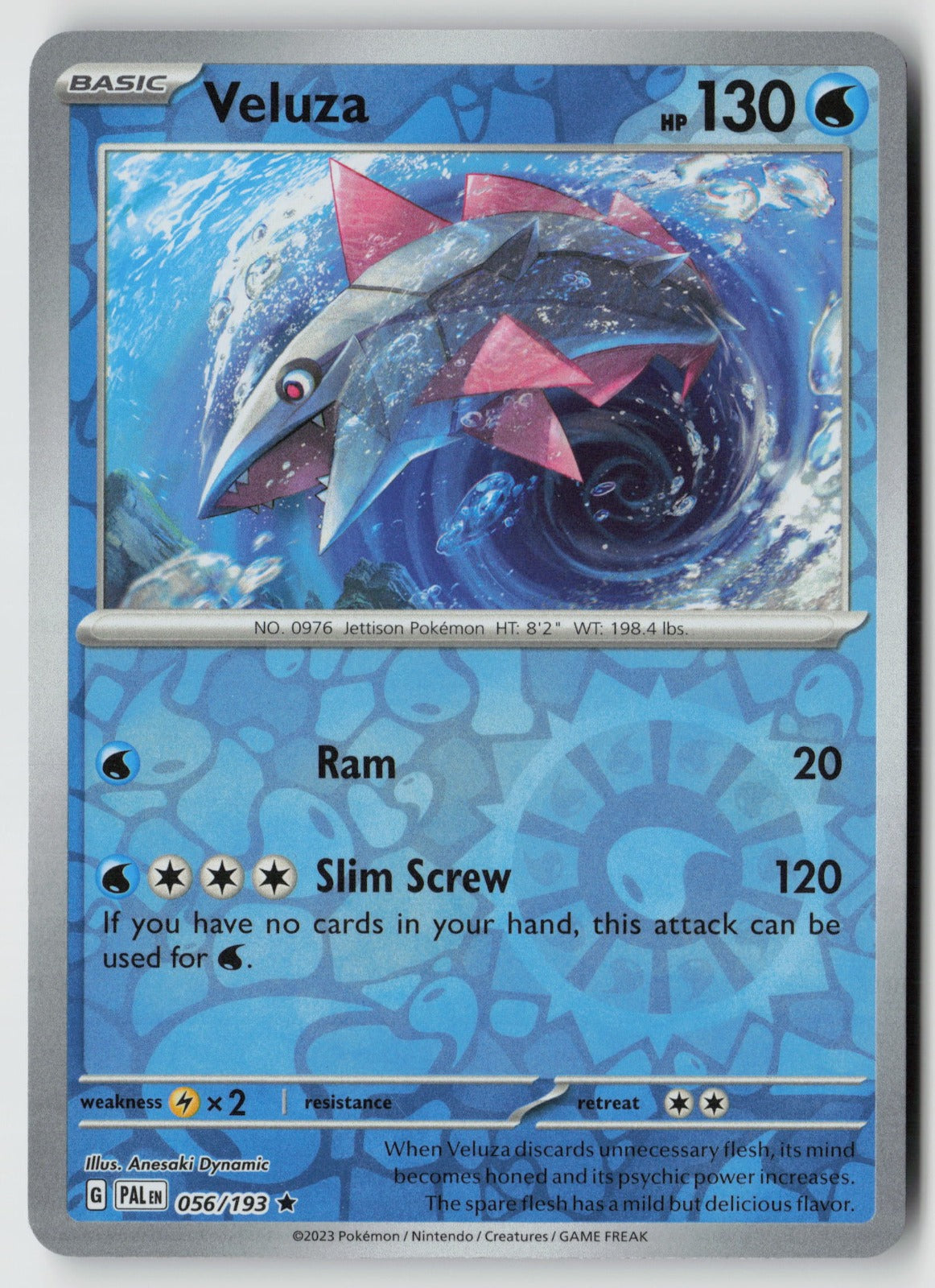 Veluza 056/193 SV02: Paldea Evolved Rare Reverse Holo NM Anesaki Dynamic