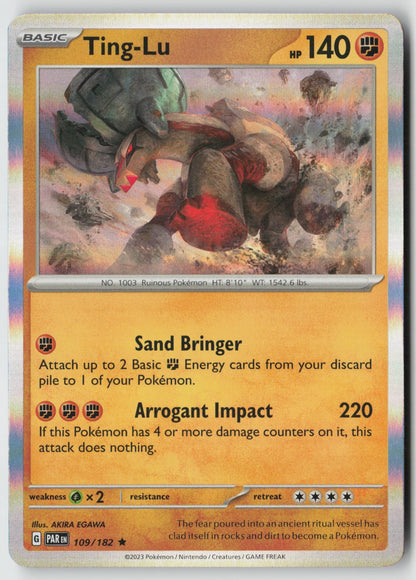 Ting-Lu 109/182 SV04: Paradox Rift Rare Holo NM AKIRA EGAWA