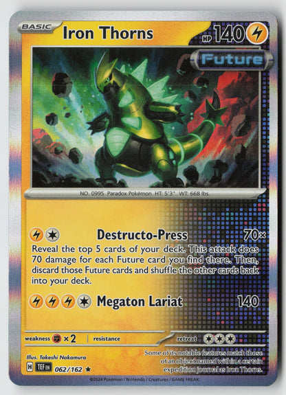 Iron Thorns 062/162 SV05: Temporal Forces Rare Holo NM Takeshi Nakamura