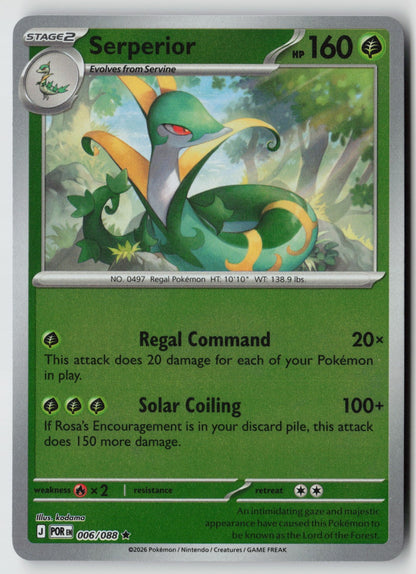 Serperior 006/088 ME03: Perfect Order Rare Reverse Holo NM kodama