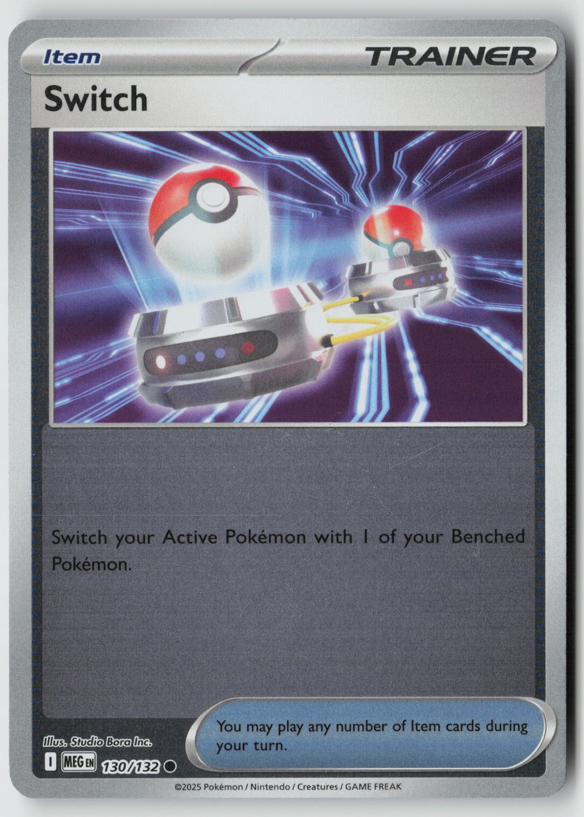 Switch 130/132 ME01: Mega Evolution Common Reverse Holo NM Keiji Kinebuchi
