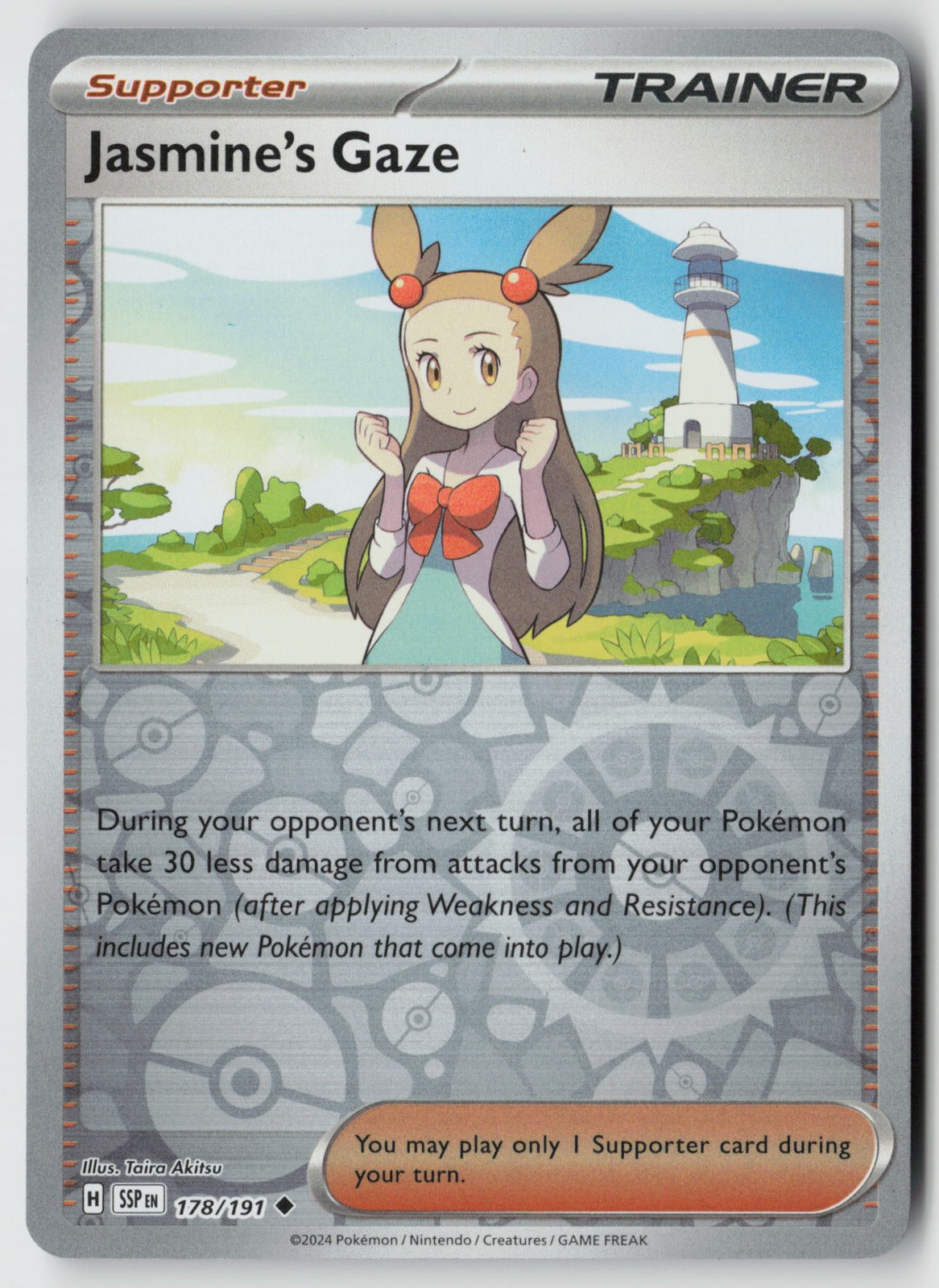Jasmine's Gaze 178/191 SV08: Surging Sparks Uncommon Reverse Holo NM