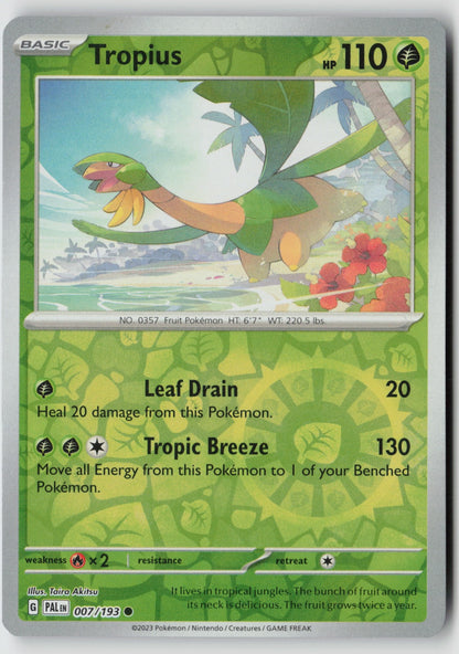 Tropius 007/193 SV02: Paldea Evolved Common Reverse Holo NM Taira Akitsu