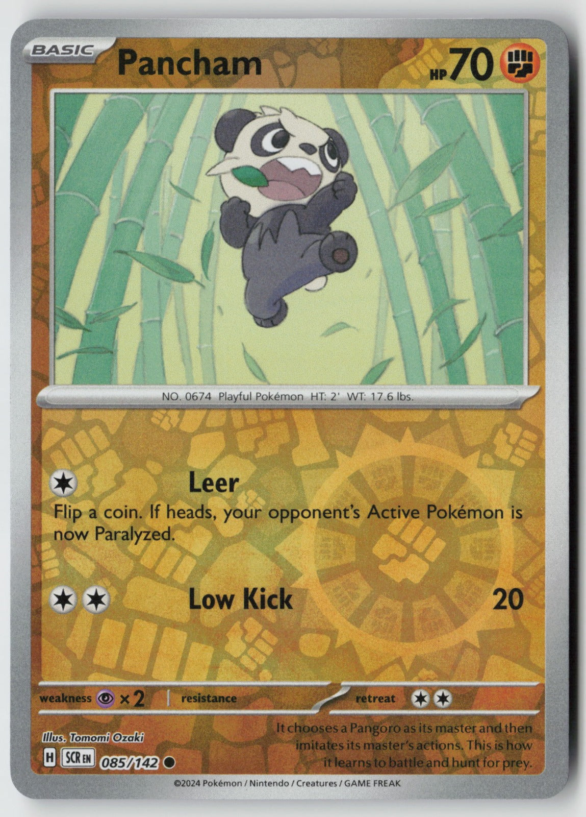 Pancham 085/142 SV07: Stellar Crown Common Reverse Holo NM Tomomi Ozaki