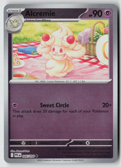 Alcremie 044/094 ME02: Phantasmal Flames Uncommon Reverse Holo NM Narumi Sato