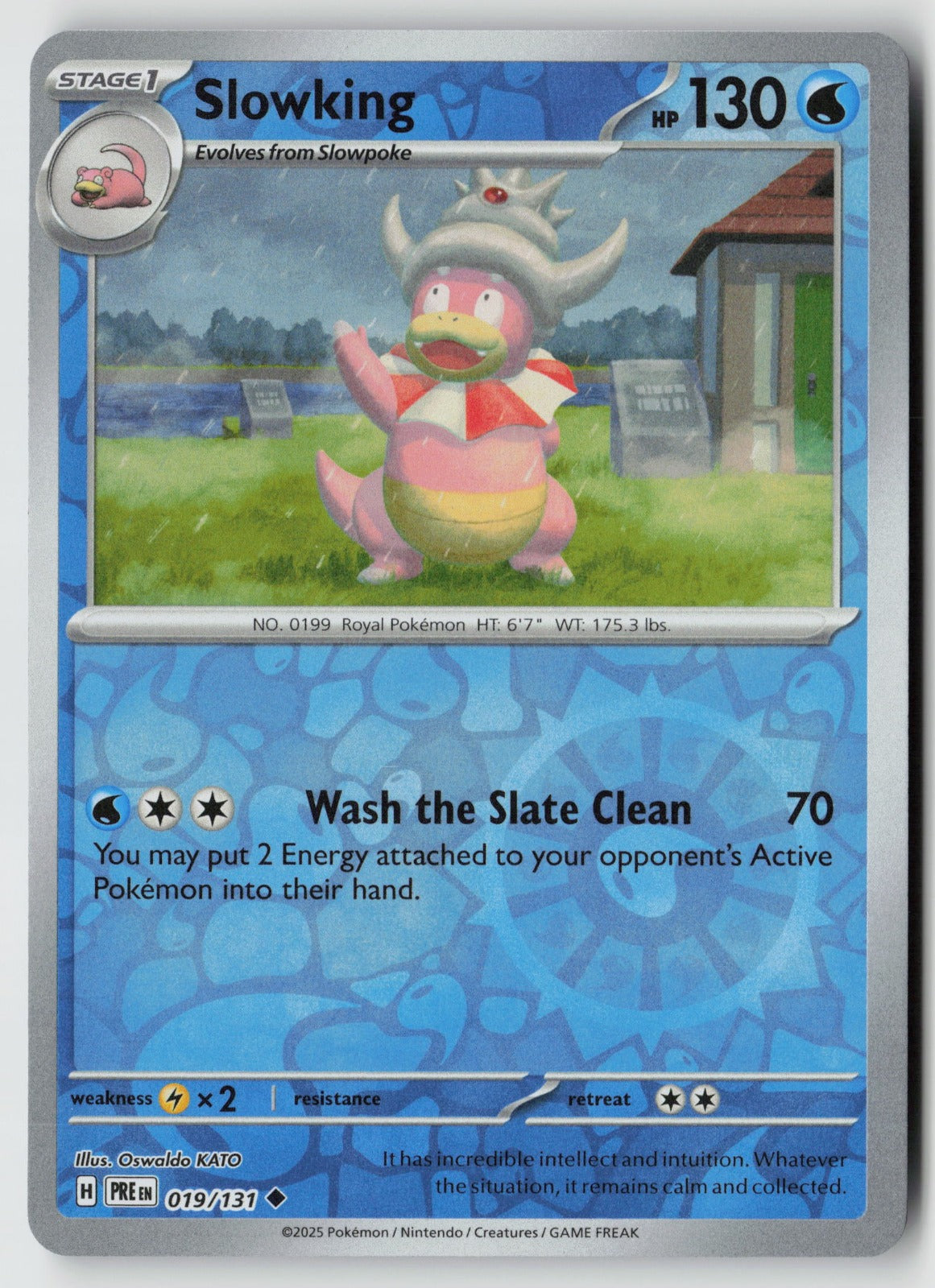 Slowking 019/131 SV: Prismatic Evolutions Uncommon Reverse Holo NM Oswaldo KATO