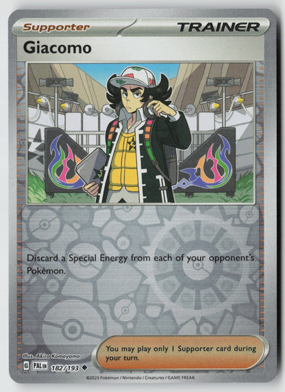 Giacomo 182/193 SV02: Paldea Evolved Uncommon Reverse Holo NM Akira Komayama