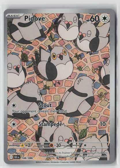 Pidove 148/086 SV: Black Bolt Illustration Rare Holo NM Mori Yuu
