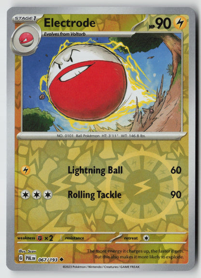 Electrode 067/193 SV02: Paldea Evolved Uncommon Reverse Holo NM Scav