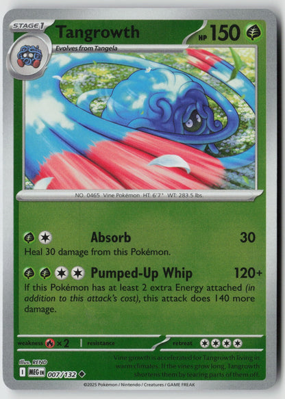 Tangrowth 007/132 ME01: Mega Evolution Uncommon Reverse Holo NM REND
