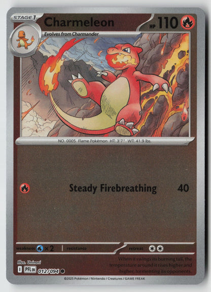 Charmeleon 012/094 ME02: Phantasmal Flames Common Reverse Holo NM Uninori