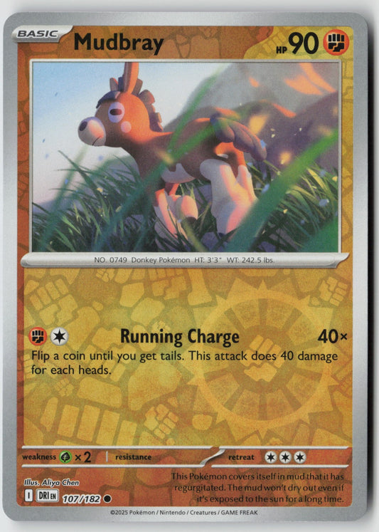 Mudbray 107/182 SV10: Destined Rivals Common Reverse Holo NM Kazumasa Yasukuni