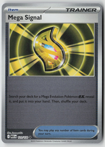 Mega Signal 121/132 ME01: Mega Evolution Uncommon Reverse Holo NM inose yukie