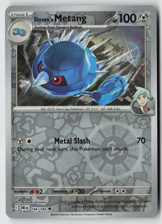 Steven's Metang 144/182 SV10: Destined Rivals Uncommon Reverse Holo NM
