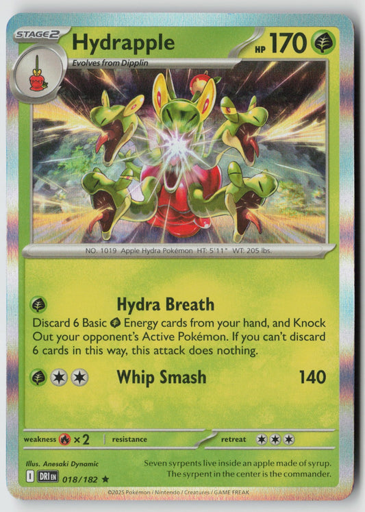 Hydrapple 018/182 SV10: Destined Rivals Rare Holo NM Anesaki Dynamic