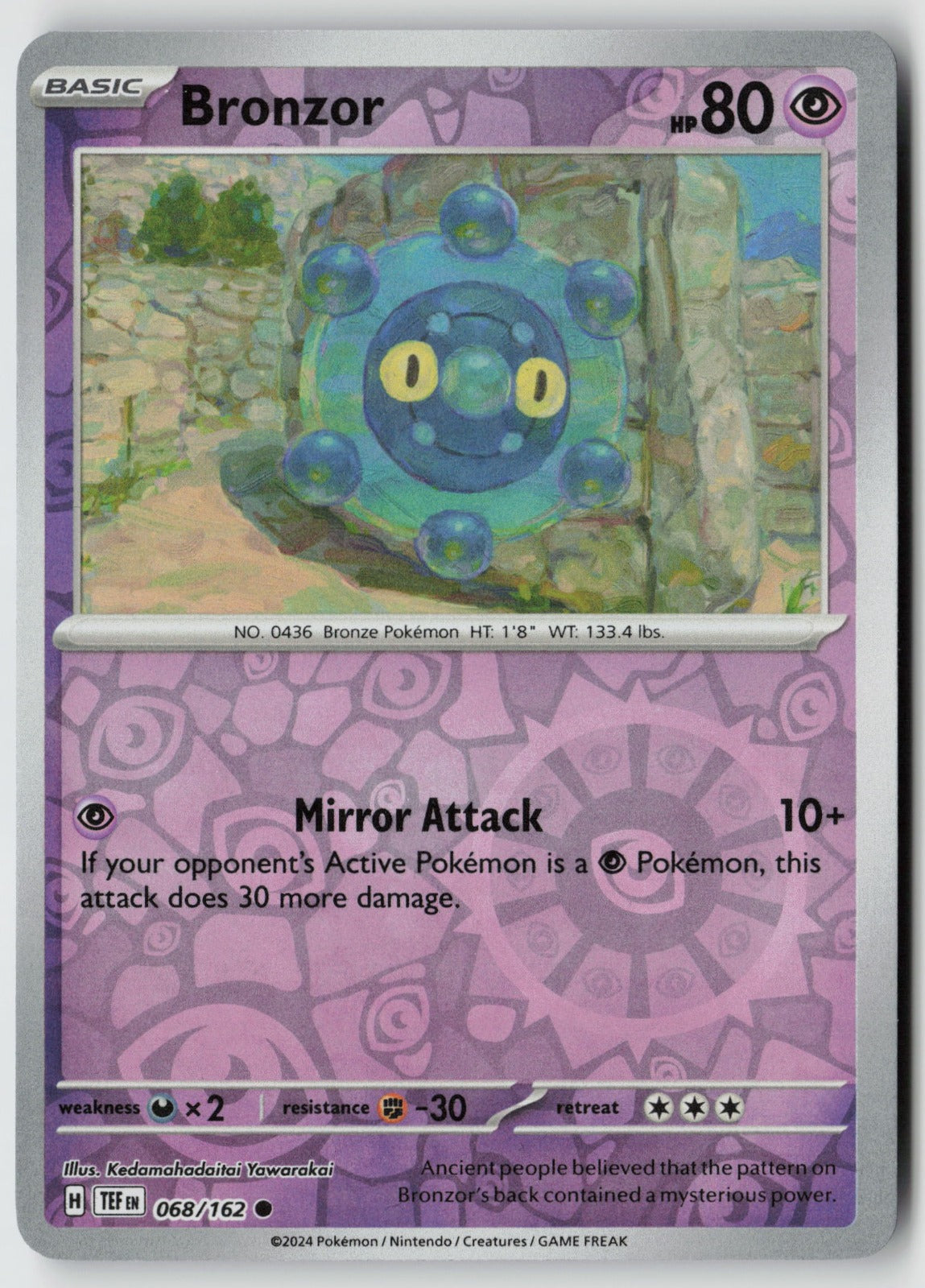 Bronzor 068/162 SV05: Temporal Forces Common Reverse Holo NM