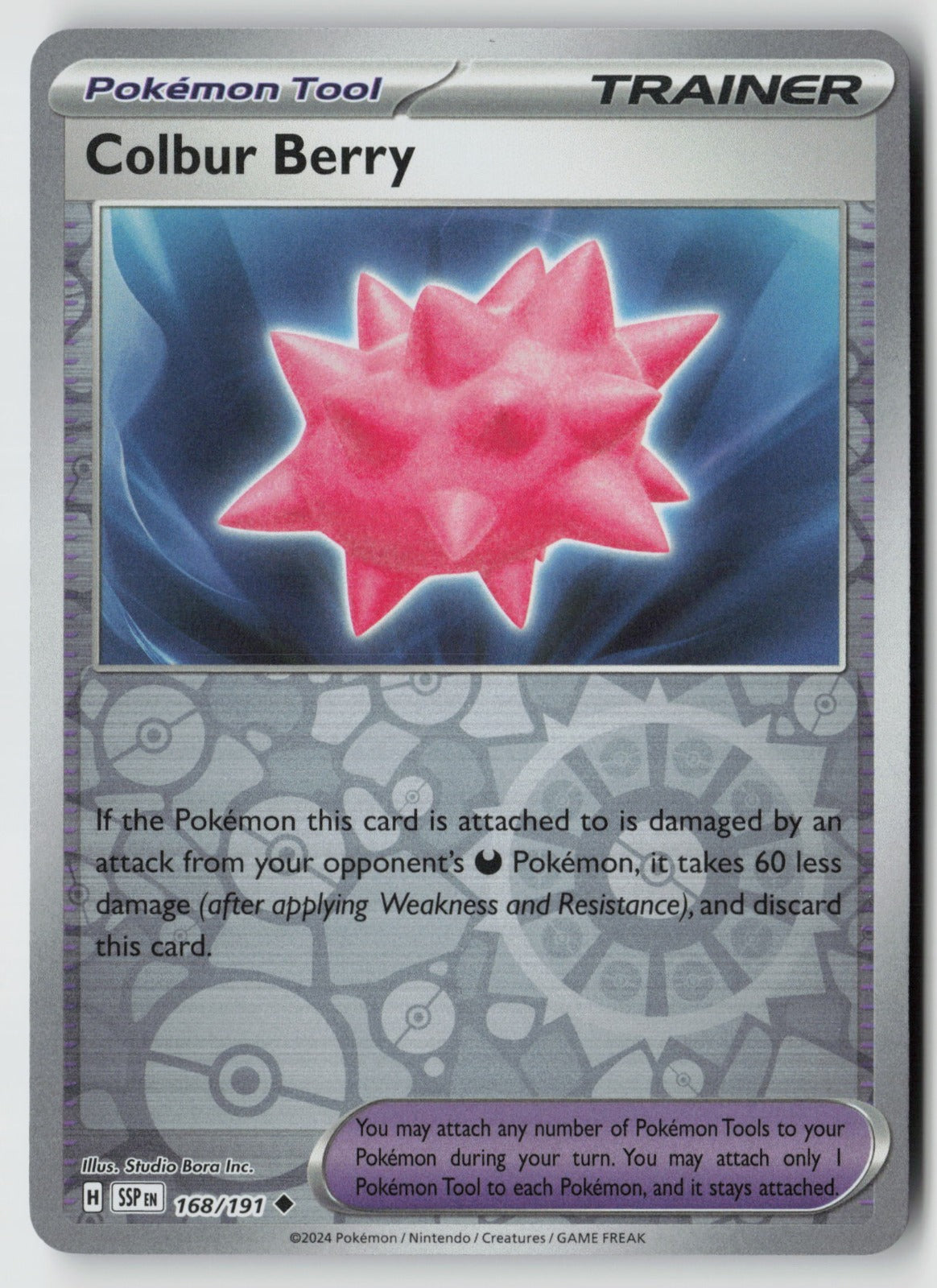 Colbur Berry 168/191 SV08: Surging Sparks Uncommon Reverse Holo NM