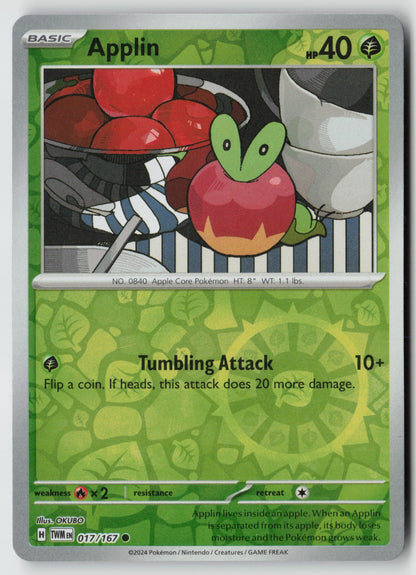 Applin 017/167 SV06: Twilight Masquerade Common NM OKUBO