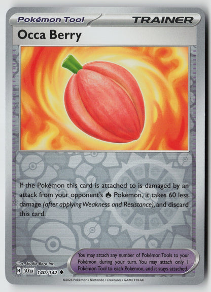 Occa Berry 140/142 SV07: Stellar Crown Uncommon Reverse Holo NM Studio Bora Inc