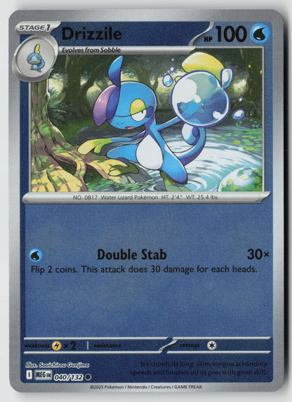 Drizzile 040/132 ME01: Mega Evolution Common Reverse Holo NM Souichirou Gunjima
