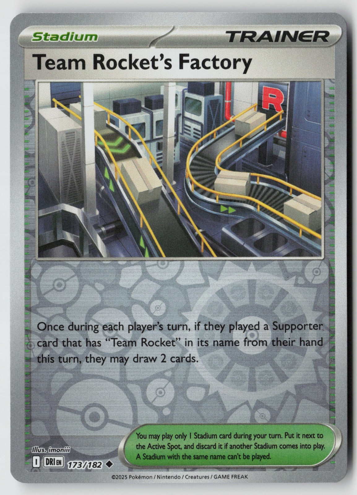 Team Rocket's Factory 173/182 SV10: Destined Rivals Uncommon NM Naoki Saito