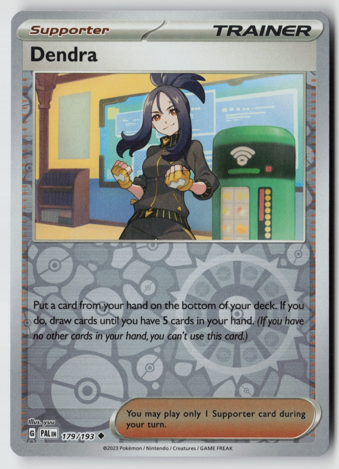 Dendra 179/193 SV02: Paldea Evolved Uncommon Reverse Holo NM yuu