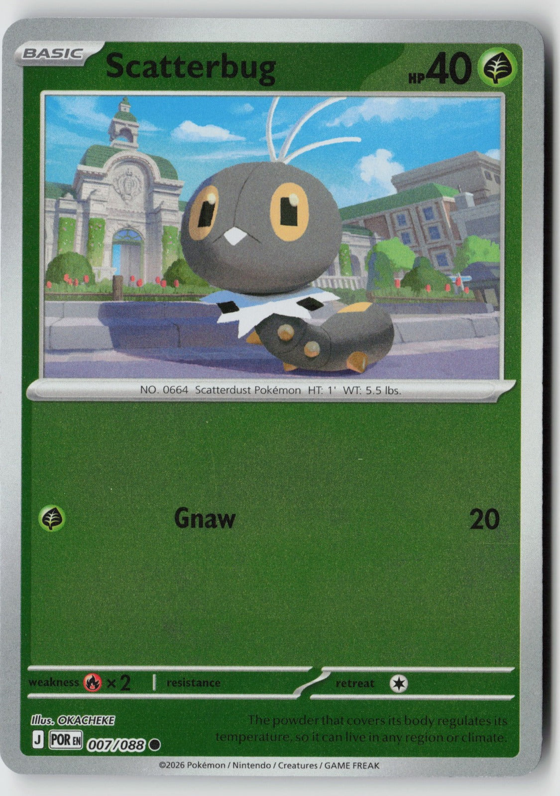 Scatterbug 007/088 ME03: Perfect Order Common Reverse Holo NM OKACHEKE