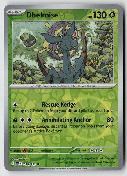 Dhelmise 010/191 SV08: Surging Sparks Common Reverse Holo NM Mori Yuu