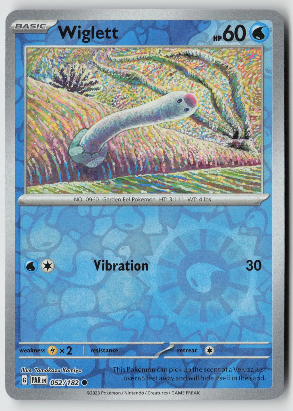 Wiglett 052/182 SV04: Paradox Rift Common Reverse Holo NM Tomokazu Komiya