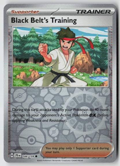 Black Belt's Training 144/159 SV09: Journey Together Common Reverse Holo NM