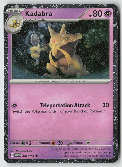 Kadabra (Cosmos Holo) 064/165  Promo Holo NM Mitsuhiro Arita