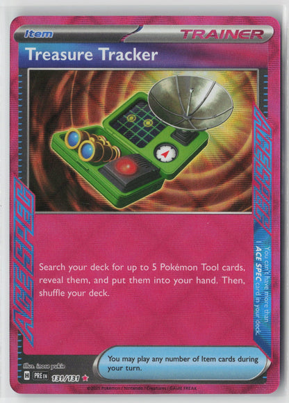 Treasure Tracker 131/131 SV: Prismatic Evolutions ACE SPEC Rare Holo NM