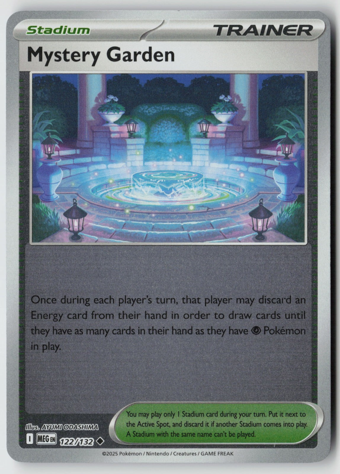 Mystery Garden 122/132 ME01: Mega Evolution Uncommon Reverse Holo NM