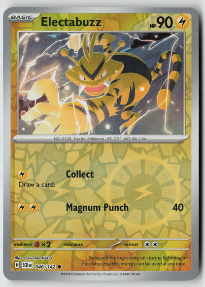 Electabuzz 046/142 SV07: Stellar Crown Common Reverse Holo NM Oswaldo KATO