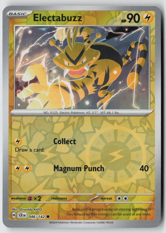 Electabuzz 046/142 SV07: Stellar Crown Common Reverse Holo NM Oswaldo KATO