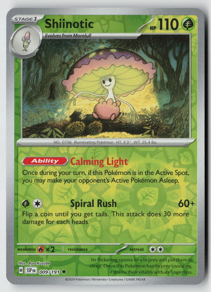 Shiinotic 009/191 SV08: Surging Sparks Uncommon Reverse Holo NM Aya Kusube